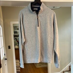 Collars and Company Gray Zip Up Sweater Soft Casual Fit